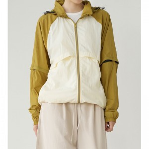 UNISEX DETACHABLE – SLEEVE SUN – PROTECTION WOVEN JACKET