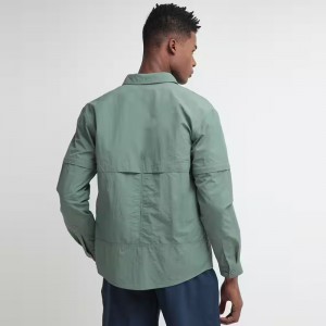 MEN’S SUMMER OUTDOOR QUICK-DRYING LONG-SLEEVED SHIRT WITH REMOVABLE SLEEVES AND BREATHABLE SUN PROTECTION