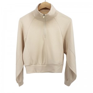 WOMEN’S LOOSE – FIT ATHLETIC HALF – AIP FUNNEL – NECK SWEATSHIRT JACKET