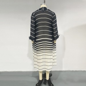 WOMEN’S MIDDLE EAST DUBAI CHIFFON STRIPED GOWN