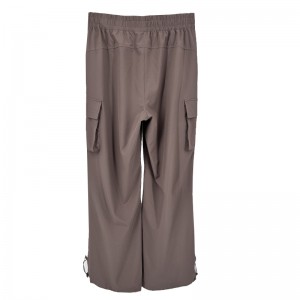 WOMEN’S WOVEN SPORT PANTS WITH MULTIPLE POCKETS