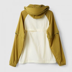 UNISEX DETACHABLE – SLEEVE SUN – PROTECTION WOVEN JACKET