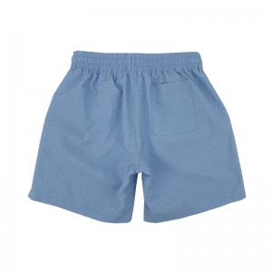 WOMEN’S WOVEN BUBBLE – GRID CASUAL ATHLETIC SHORTS