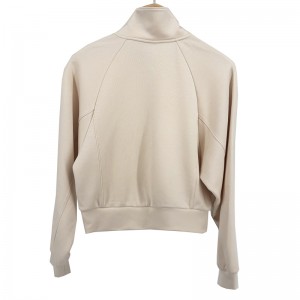 WOMEN’S LOOSE – FIT ATHLETIC HALF – AIP FUNNEL – NECK SWEATSHIRT JACKET