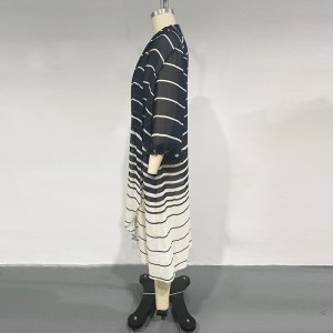 WOMEN’S MIDDLE EAST DUBAI CHIFFON STRIPED GOWN