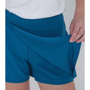 WOMEN’S WOVEN SPORTS FAKE TWO CULOTTES AND SHORTS