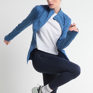 WOMEN’S STAND-COLLAR KNITTED SPORTS ZIPPER JACKET