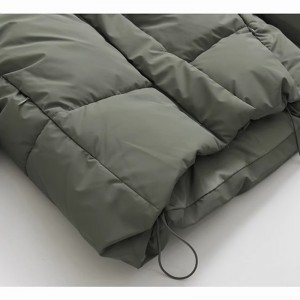 WOMEN’S WARM PUFFY COAT WITH PU – COATED HOOD, PADDED JACKET STYLE