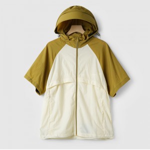 UNISEX DETACHABLE – SLEEVE SUN – PROTECTION WOVEN JACKET