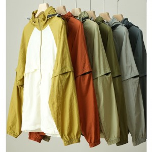 UNISEX DETACHABLE – SLEEVE SUN – PROTECTION WOVEN JACKET