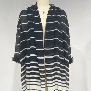 WOMEN’S MIDDLE EAST DUBAI CHIFFON STRIPED GOWN
