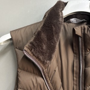 WOMEN’S EQUESTRIAN GOLF CASUAL FUR COLLAR FUR COLLAR HAND-PUT COTTON HORSE CLIP