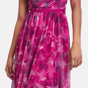 WOMEN’S PRINTED PLEATED SLIP DRESS