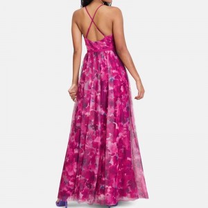 WOMEN’S PRINTED PLEATED SLIP DRESS