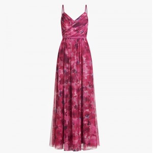 WOMEN’S PRINTED PLEATED SLIP DRESS