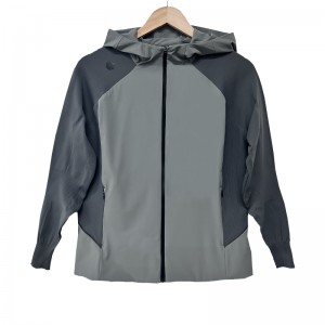 MEN AND WOMEN SAME STYLE OUTDOOR MOUNTAINEERING ANDRUNNING SPORTS HOODED JACKET KNITTED WOVEN PLUGGIES