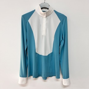WOMEN’S FOUR-SEASON COLOR-MATCHED QUICK-DRYING HICH-ELASTICITY EQUESTRIAN TRAINING LONG-SLEEVED T-SHIRT