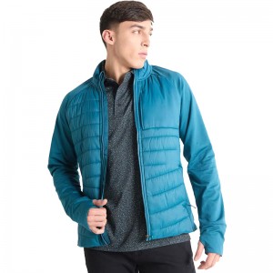 MEN’S AUTUMN AND WINTER OUTDOOR SPLICED STAND COLLAR SPORTS LIGHT COTTON JACKET ZIPPER COAT