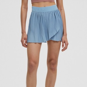 WOMEN’S ATHLETIC HIGH – WAISTED PLEATED TENNIS SKIRT WITH BUILT – IN STORTS