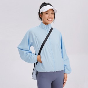 WOMEN’S WOVEN ZIP – UP ATHLETIC JACKET