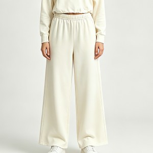 WOMEN’S KNITTED SPORTS WIDE-LEG PANTS