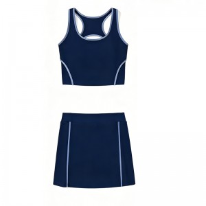WOMEN’S KNITTED YOGA & SPORTS SKORT TRAINING SET