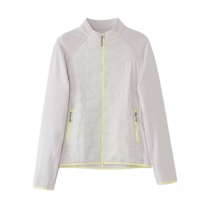 WOMEN’S WARM COLOR-BLOCKED QUILTED PADDED SPORTS JACKET COAT