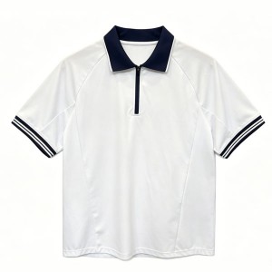 MEN’S GOLF BREATHABLE POLO SHIRT WITH CONTRAST COLLAR & CONTRAST CUFFS