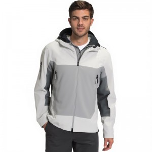 MEN’S SPRING AND AUTUMN COLOR WINDPROOF WATERPROOF OUTDOOR SPORTS CASUAL HOODED JACKET