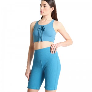 WOMEN’S RECYCLED NYLON PIT STRIP YOGA SHORTS