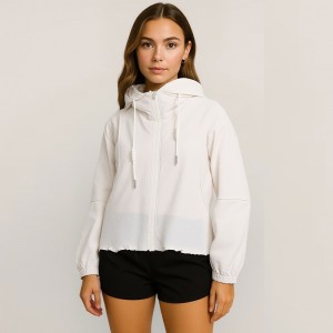 WOMEN’S SUMMER THIN HOODED ORIGINAL GAUZE SUNSCREEN BREATHABLE JACKET CASUAL SHORT JACKET
