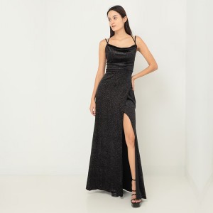 WOMEN’S SPARKLY TEMPERAMENT HAUTE COUTURE EVENING DRESS
