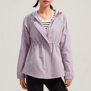 WOMEN’S  HOODED  WARM  SPORTS  ZIPPER  JACKET