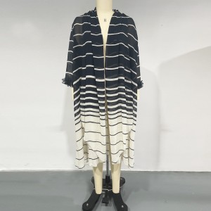 WOMEN’S MIDDLE EAST DUBAI CHIFFON STRIPED GOWN