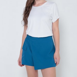 WOMEN’S WOVEN SPORTS FAKE TWO CULOTTES AND SHORTS