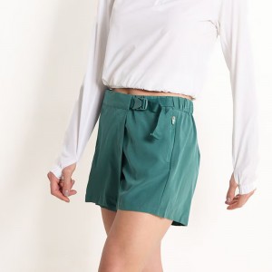 WOMEN’S WOVEN SPORTS FAKE TWO CULOTTES AND SHORTS