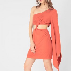 HALF NECKLINE  DRESS