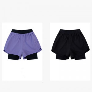 KIDS’SPORTS-TRAINING FAKE TWO-PIECE SHORTS