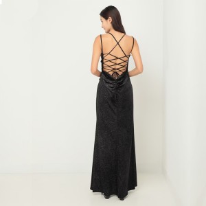 WOMEN’S SPARKLY TEMPERAMENT HAUTE COUTURE EVENING DRESS