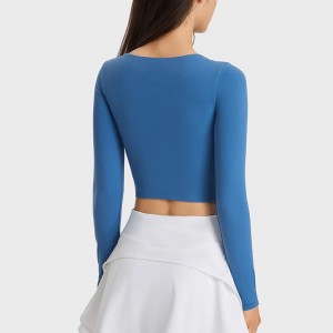 WOMEN’S LONG-SLEEVED SPORT T-SHIRT WITH BREAST PAD