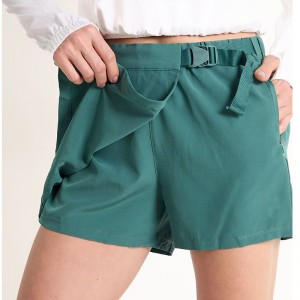WOMEN’S WOVEN SPORTS FAKE TWO CULOTTES AND SHORTS