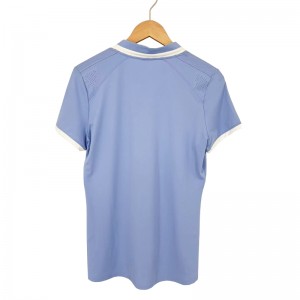 WOMEN’S COOL AND BREATHABLE V-NECK LASER PERFORATED EQUESTRIAN SPORTS SHORT SLEEVED T-SHIRT