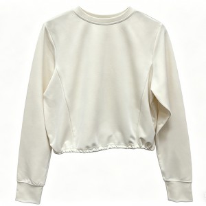 WOMEN’S KNITTED CREW NECK SPORTS SWEATSHIRT