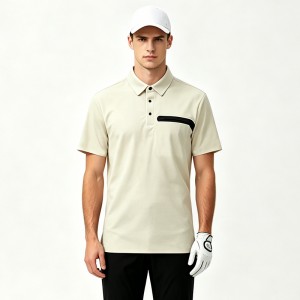 MEN’S GOLF COOL-TOUCH BREATHABLE SHORT-SLEEVE PRESS BONDING POLO SHIRRT