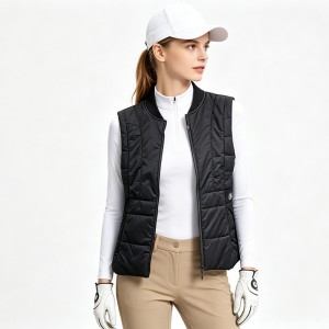 WOMEN’S EQUESTRIAN GOLF CASUAL HAND-QUILTED COTTON WAISTCOAT