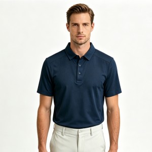 MEN’S GOLF BREATHABLE SHORT-SLEEVE PRESS BONDING POLO SHIRT