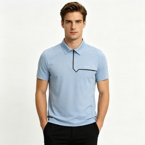 MEN’S GOLF COOL-TOUCH BREATHABLE SHORT-SLEEVE PRESS BONDING POLO SHIRRT