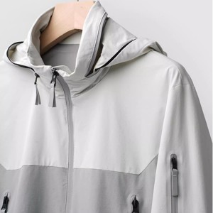 MEN’S SPRING AND AUTUMN COLOR WINDPROOF WATERPROOF OUTDOOR SPORTS CASUAL HOODED JACKET