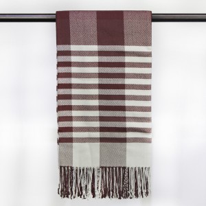 Square Fringed Big Shawl Blanket