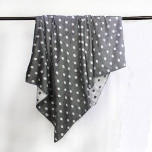 Bamboo Fiber Wave Dot Double-Sided Blanket